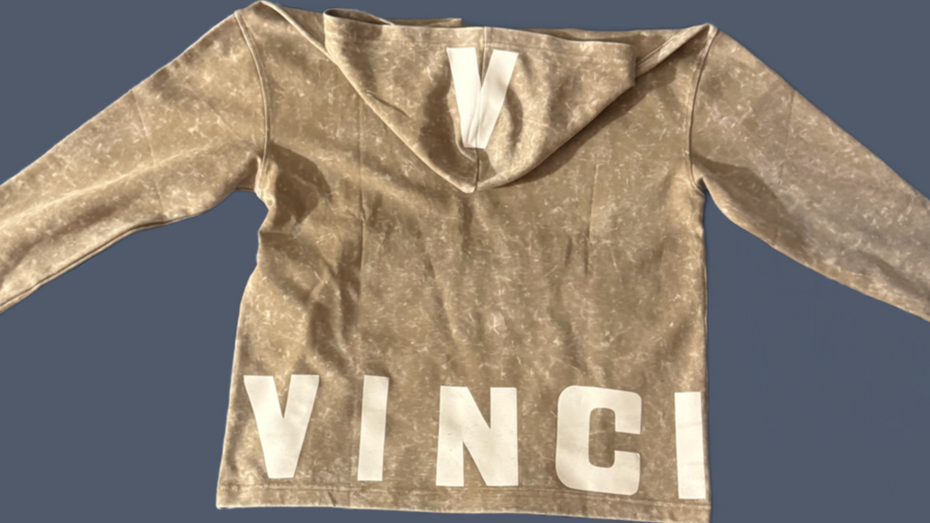 beige long sleeve hoodie