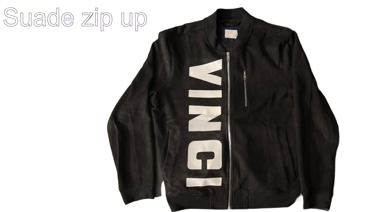 suade zipper jacket