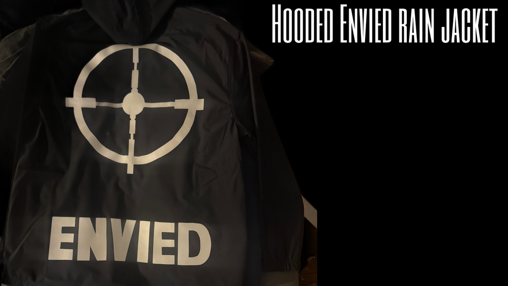 reflective hooded rain jacket