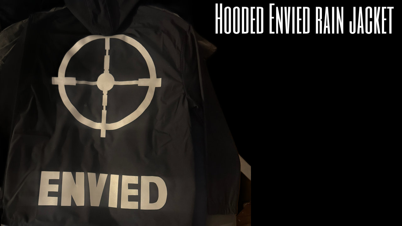 reflective hooded rain jacket